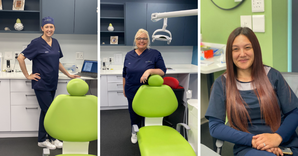 Introducing three members of Enamel Clinic's oral hygiene department